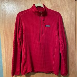Patagonia R1 Fleece Pullover Men’s Size Medium Red Like New